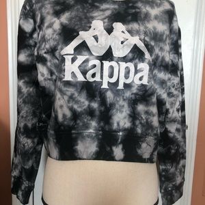 NWT Kappa authentic Tie-Dye cropped sweater T-shirt size L
